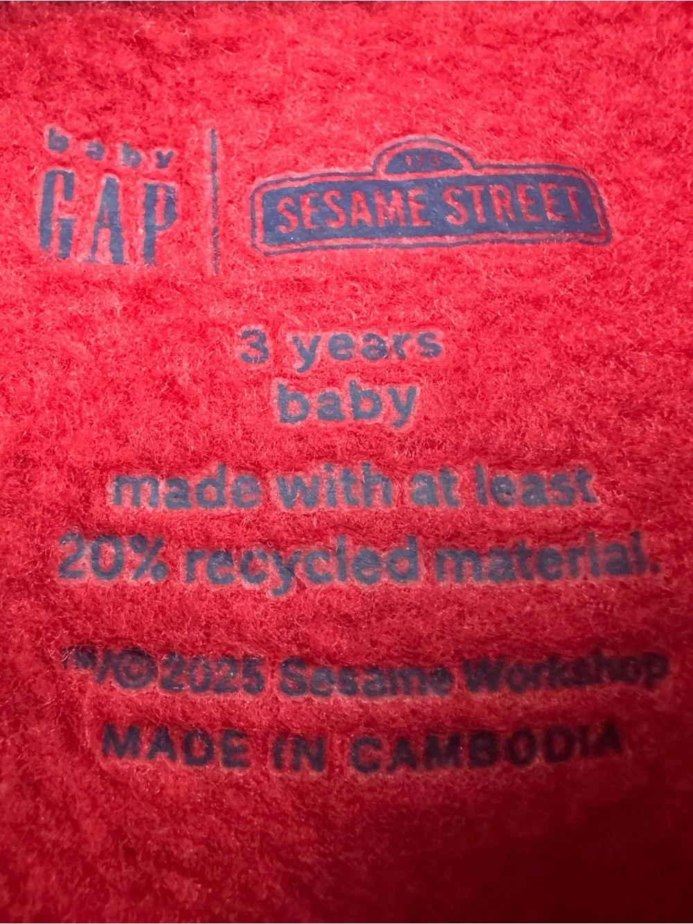 Baby GAP Modern Red Sesame Street Elmo Playing Baseball 2 Piece Set Boys 3T
